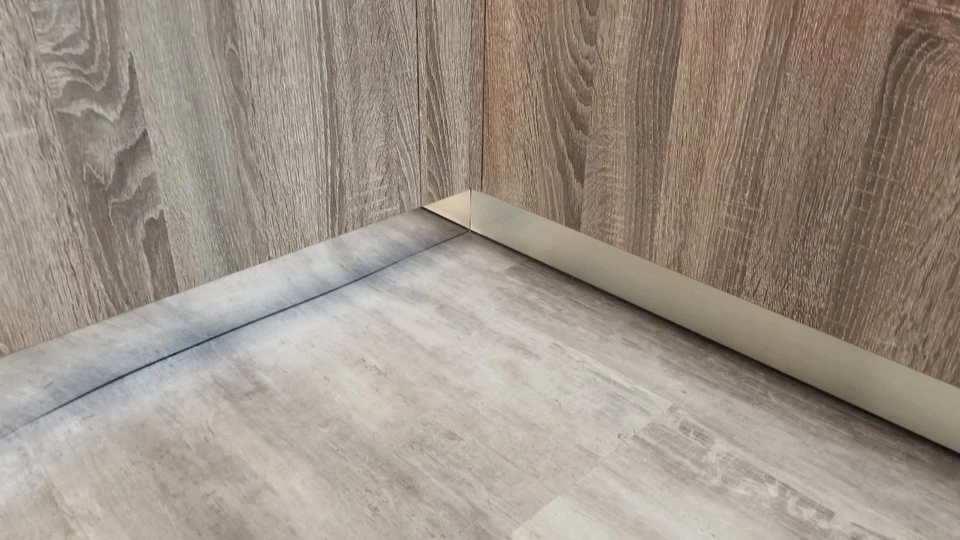 Cubierta de placa de patada de puerta de gabinete de patada de punta remodelación de cocina pelar n stick Foto 4 de 4