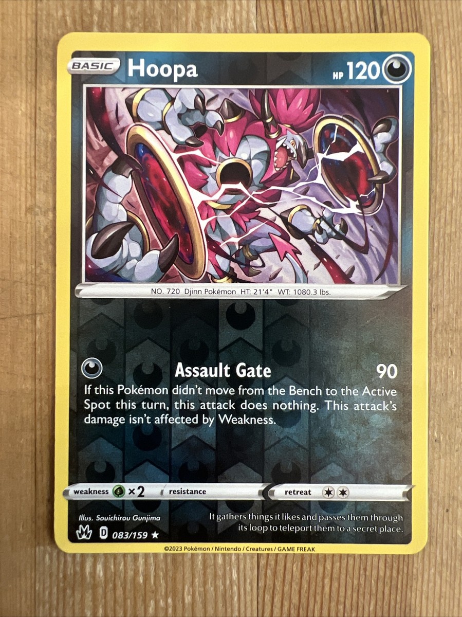 Hoopa 083/159 Reverse Holo Rare Pokemon TCG: Crown Zenith Near
