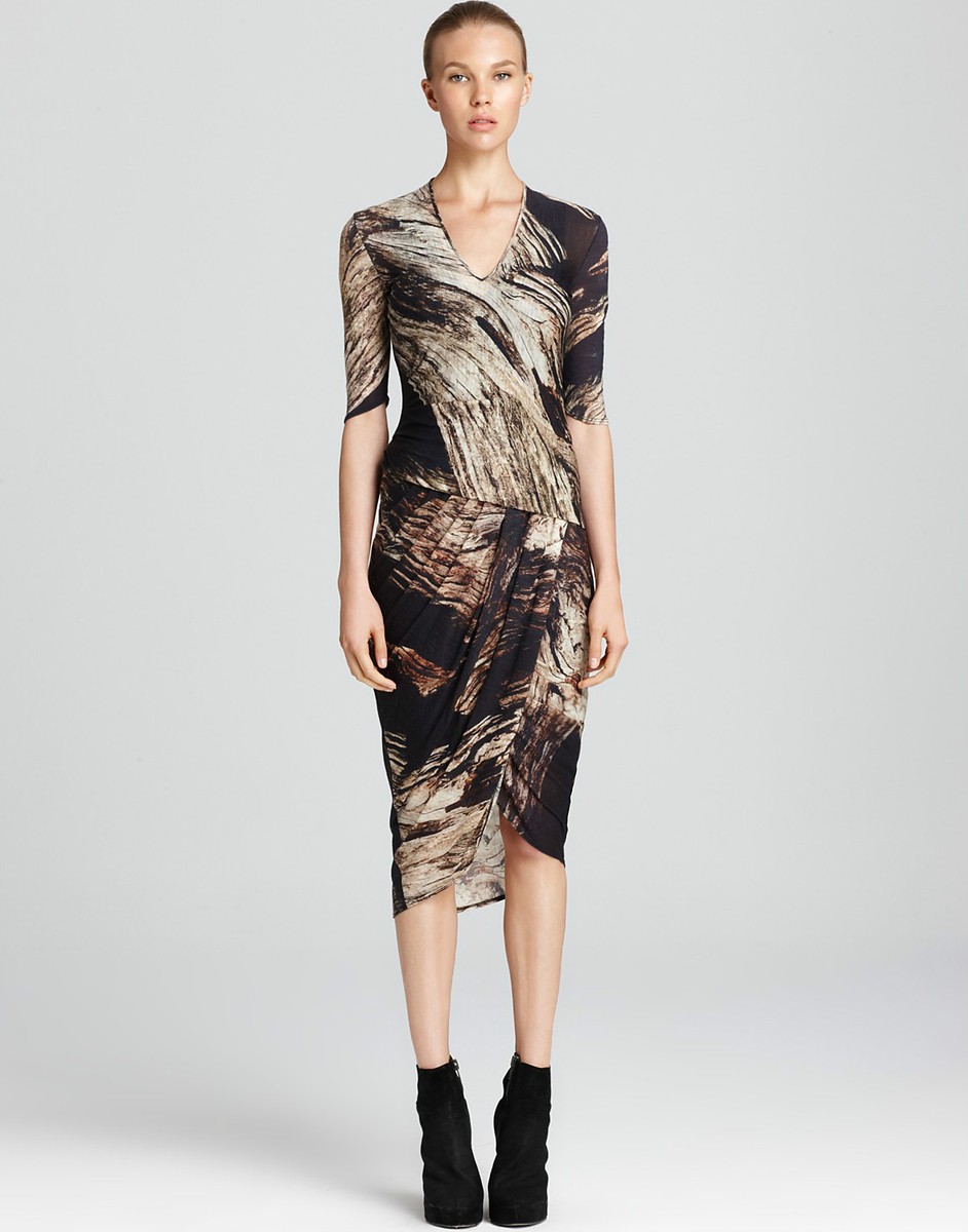 ワンピース 2014AW Helmut Lang Drift Drape Dress HELMUT LANG Drift Drape Dress Size P XS MSRP $495 | eBay