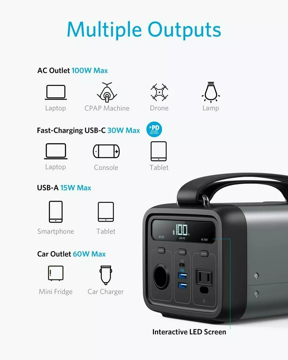 NEW Anker 200, 213Wh/57600mAh Portable Rechargeable Clean | eBay