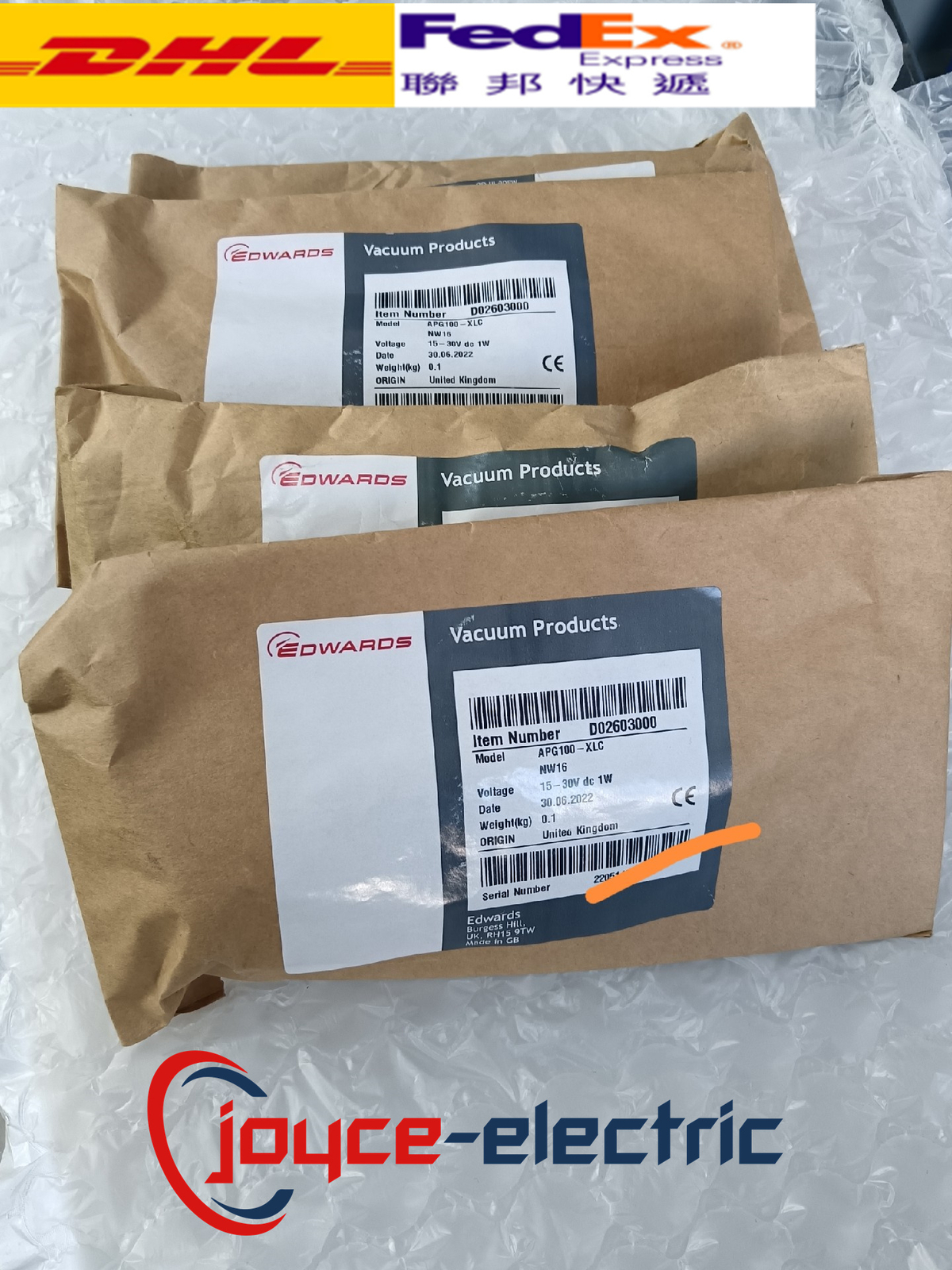 1pcs NEW Edwards D02603000 APG100-XLC NW16 vacuum gauge Expedited Shipping