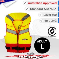 ADULT LARGE Offshore Life Jacket - Foam Type 1 Lifejacket Vest PFD Level 100