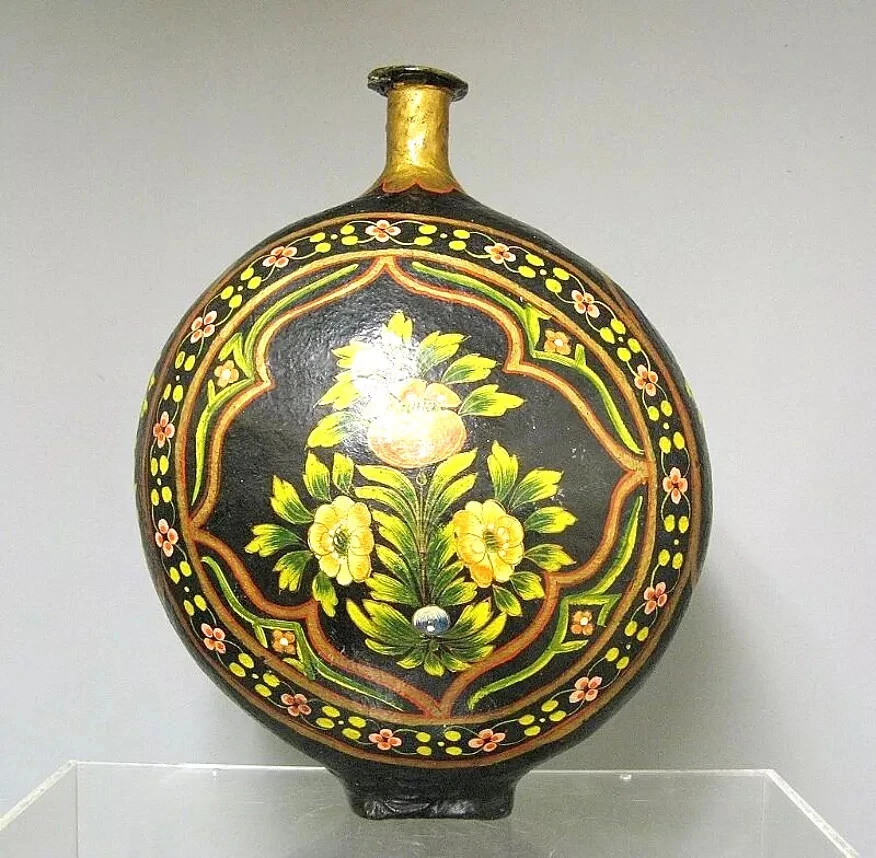 Ancienne jarre peinte à la main XL. - Photo 2/4