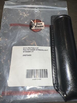 Don Hume D111-PS-P BLK OT Polystinger Streamlight Stinger XT Flashlight Holder