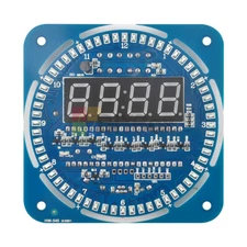 DS1302 Rotating LED Electronic Digital Clock 51 Learning Board 5V DIY/Assembled