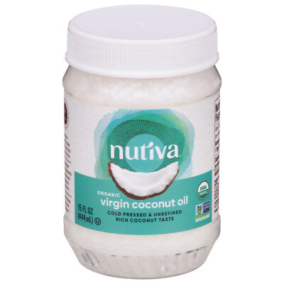 Nutiva Coconut Oil Unrefined 15fl oz (Pack of 3)
