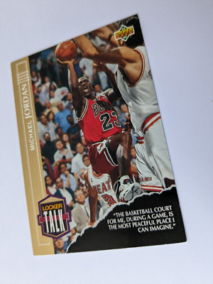 MICHAEL JORDAN 1993 Upper Deck # LT1 Locker Talk Chicago Bulls