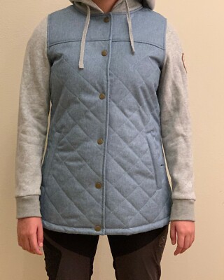 686 Women Autumn Insulator Jacket (S) Light Blue Melange Colorblock L8WLAY06-LTB