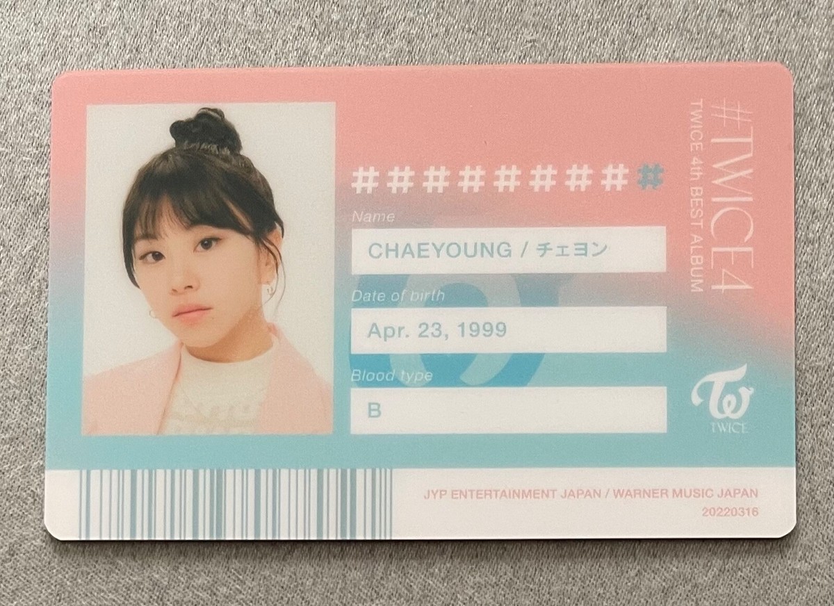 TWICE Japan 4th Best Album #TWICE4 ID Card-SANA MOMO MINA JIHYO
