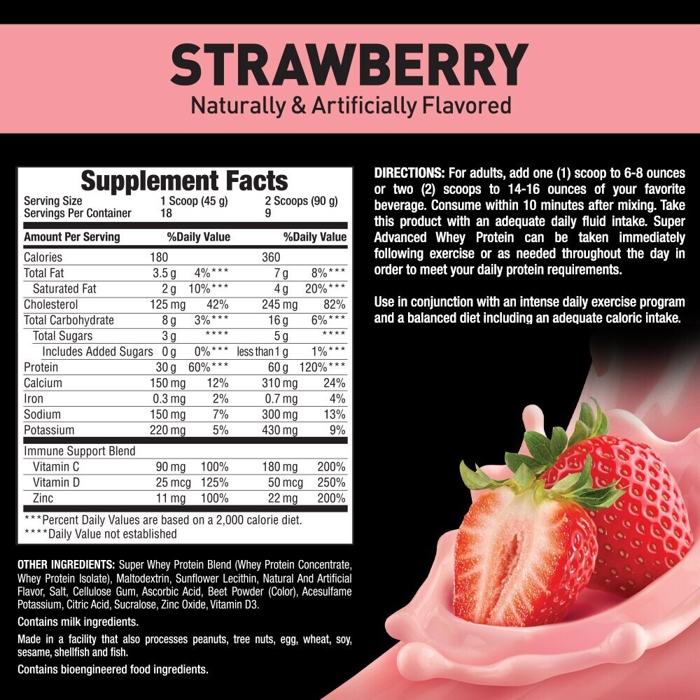 Body Fortress Whey Protein Powder, Strawberry eBay