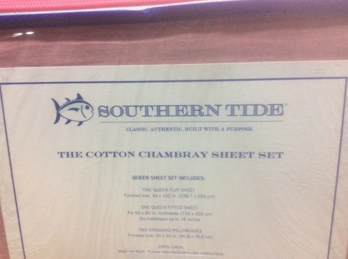BRAND NEW SOUTHERN TIDE BREAKWATER 7PC FULL/QUEEN COMFORTER SET VINTAGE RED - Picture 6 of 6