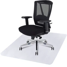 60" x 46" Clear Office Chair PVC Floor Mat Protector 1.5 mm Thick Computer Desk