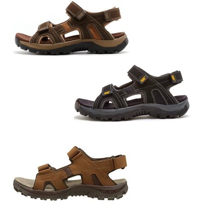 Caterpillar Giles CAT Leather Sandals in Brown & Black | eBay