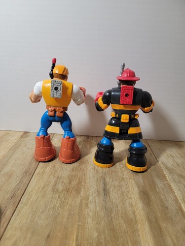 1997 Fisher-Price Mattel Rescue Heroes Jack Hammer , Fireman - Picture 2 of 2