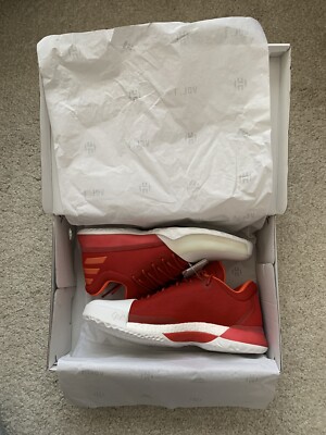 Adidas James Harden Vol. 1 One US 10.5  44 2/3 Neu Weiß Rot Boost