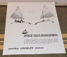 LOCKLEY ICE SKIMMER Ice Boat Sales Brochure Flyer Spec Sheet