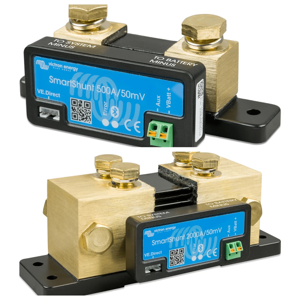 VICTRON ENERGY Smart Shunt Batteriewächter Victron 300A 500A 1000A 2000A Bluetooth 50mV