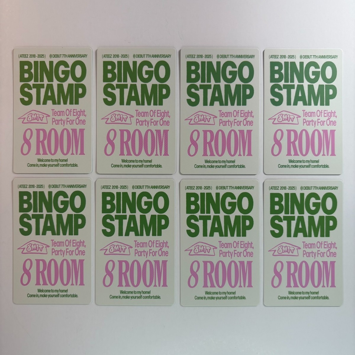 ATEEZ 8ROOM ポップアップ トレカ 16枚 スプレー スタンプラリー ATEEZ] 8ROOM POP UP Entrance Stamp Event Photocard | eBay