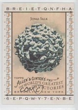 2008 Topps Allen & Ginter's The World's Greatest Victories Jonas Salk #WGV3 8u9
