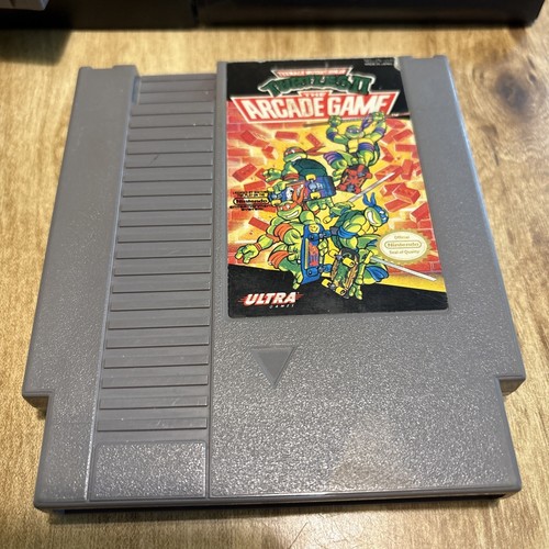 LOT Teenage Mutant Ninja Turtles 1 & 2 II The Arcade Game (Nintendo NES) Tested - Picture 4 of 6