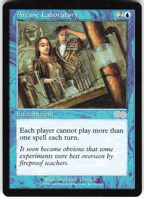 Arcane Laboratory U Urza's Saga USG Enchantment Regular 60 MTG NM