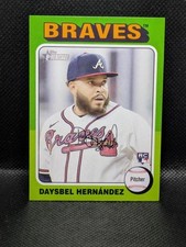 2024 Topps Heritage #250 Daysbel Hernandez Rookie Card Atlanta Braves