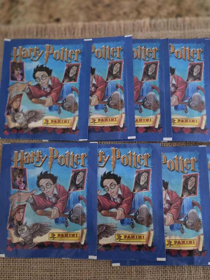 Harry Potter Panini Philosopher’s Stone 2001 paquete de pegatinas "ilustradas" sin abrir Foto 4 de 4