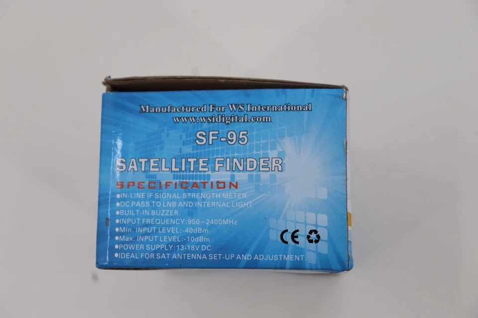 Buscador de satélites modelo SF-95 medidor de señal WS International 950-2400 MHz Foto 3 de 4