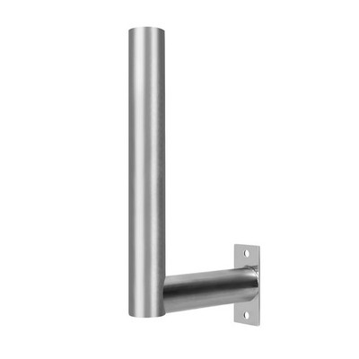 Stainless Steels Pole Mount 12'' Length Universal L-Type Pole Mast Bracket fo...