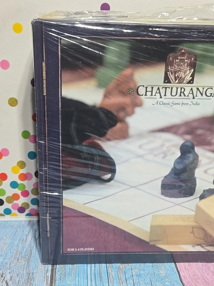 Chaturanga Classic Game From India Wooden Box 02040 Front Porch Classic NIP - Image 2 of 4