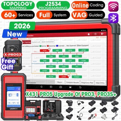 2026 LAUNCH X431 PRO 5 PAD V+ X-PROG3 Diagnostic Scanner Tool Programming Coding