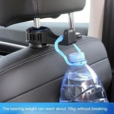 Universal Car Headrest Hook With Mobile Phone Holder Compatible High Speed
