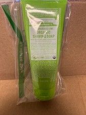 Dr. Bronners Lemongrass Lime Organic Shaving Soap 7 oz Smooth and Moisturizing