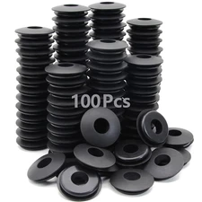 100Pcs Glad Hand Seals Rubber Truck Gladhand Seals Black Polyurethane Seal Washe