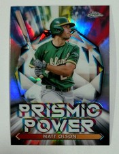 2021 Topps Chrome #PP-11 Matt Olson Prismic Power Oakland Athletics Baseball