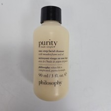 Philosophy, purity, one step facial cleanser, 3 fluid ounces NEW, travel size