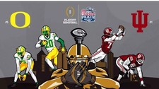 2025-26 NCAA CFP Peach Bowl Game DVD Indiana ...