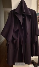 Jimmy Hourihan Of Dublin Ireland Womens Cape Wool / cashmere / Size M . Purple