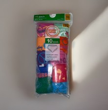 Wonder Nation Girls Cotton Briefs Underwear 10-Pack Size 10 NWT Days Of The Week