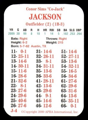 2009 APBA Season XB Players Only - ARIZONA DIAMONDBACKS Team Set