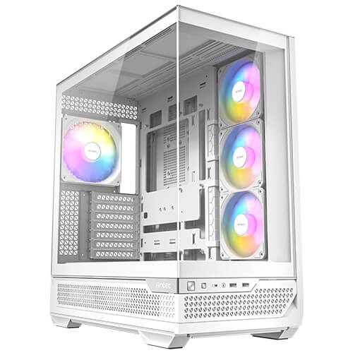 Antec C7 Constellation ARGB Mid Tower ATX Gaming Computer Case - White