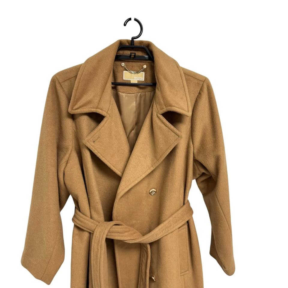 MICHAEL Michael Kors женщин Тренч шерсти смесь подпоясанный плюс размер 2 X - Изображение 2 из 4