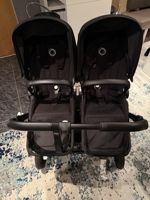 Bugaboo Donkey 5 schwarz 2 Sitze + 1 Babywanne