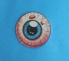 Blood Shot Eyeball Halloween Transparent Sticker 2" (AR)