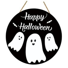 Halloween Door Decorations Halloween Door Sign Ghost Cute Halloween Decor