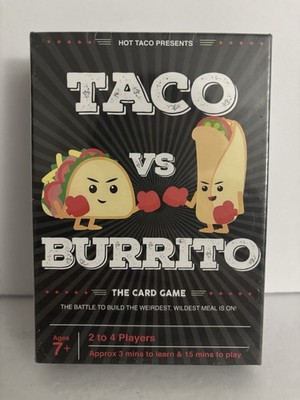 Taco vs Burrito The Card Game 2023 Hot Taco Weirdest Wildest Food - New & Sealed
