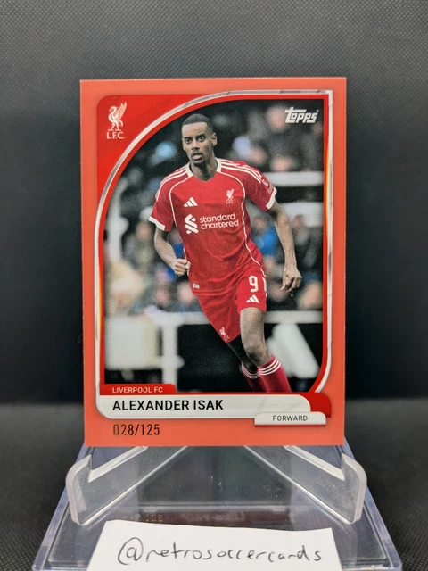 2025/26 Alexander Isak Liverpool - Topps Collector Tin Team Set /125 parallel