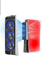 QYCHHJ Cooler Fan for PS5 Accessories with LED Light and 3.0 USB Ports Fan
