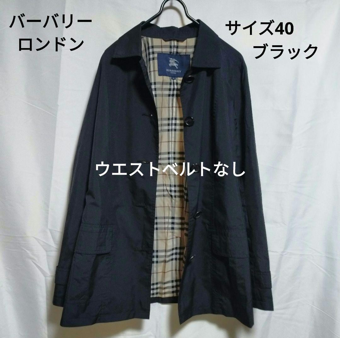 Burberry London Black Nova Check Nylon Coat Size 40 Womens EE ACA