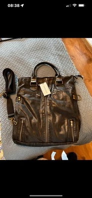 BNWT James Lakeland leather jacket vintage distressed grab biker bag £350 - Image 1 of 4